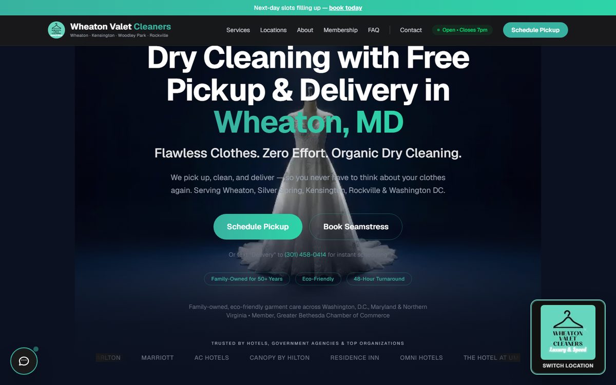 Wheaton Valet Cleaners